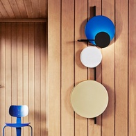 Настенный светильник, БРА HAKAN 18*55, синий, металл, LED.