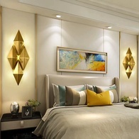 Настенный светильник, БРА LIAM 18*45, бронза, металл, G4.