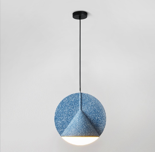 Подвесной светильник синий, 30*30 см. STAMP - светильник синий, LED, 12 Вт