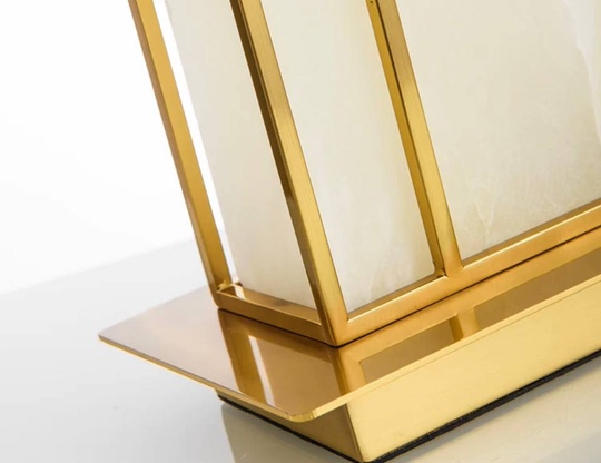 Настольная лампа TRISS 40*68, античная бронза, мрамор, металл.