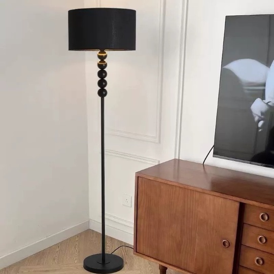 Торшер черный Elyxo, 35*35*165 см, LED, Е27, металл, 20 Вт