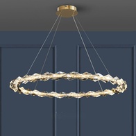 Люстра подвесная, медный, кристалл, AYSE 40*60, металл, LED.