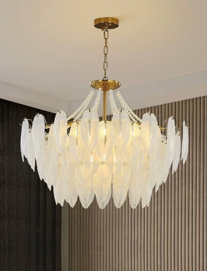 Люстра подвесная, медный, стекло, AMARYLLIS 50*26, металл, E14.