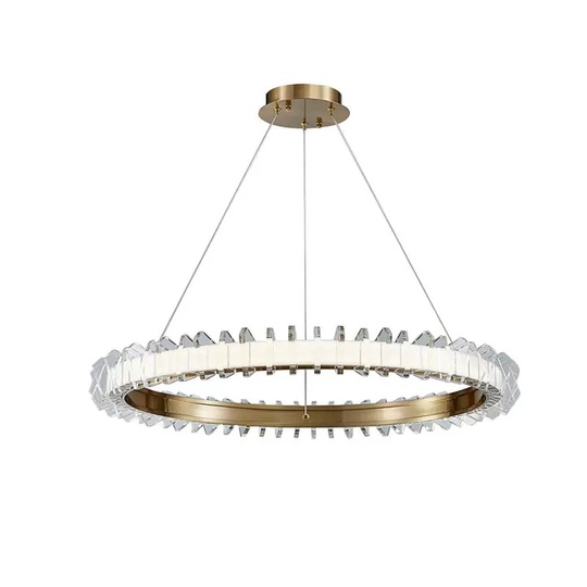 Люстра подвесная, медь, ПММА, ALISTER 60*150, металл, LED