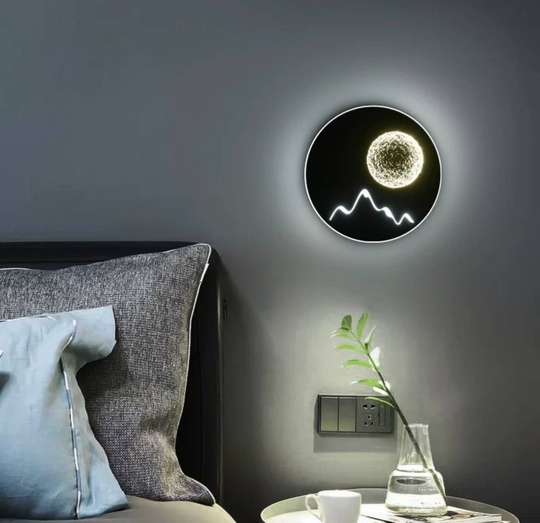 Настенный светильник LEE 25*25, черный, металл, LED.