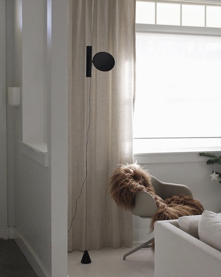 Напольный светильник черный OK, LED, 10 Вт