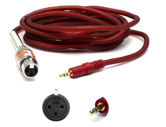 Аудио кабель Jack 3.5-3-Pin XLR (2.5 м)