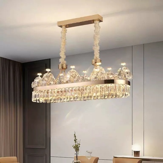 Подвесной светильник UMUT 100*33, золотой, кристалл, металл,  LED.