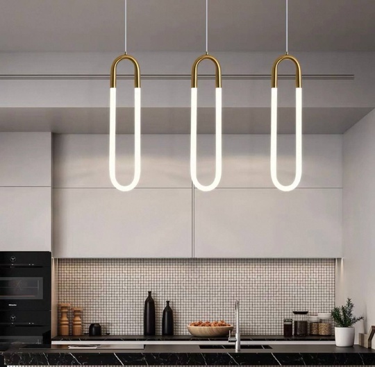 Светильник подвесной, бронзовый, Eldrisign, металл, 21*80 см, светодиодная, LED