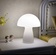 Настольная лампа BERSA 22*28, белый, стекло