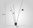 Напольный светильник черный North Vibia 2, E27, 15 Вт