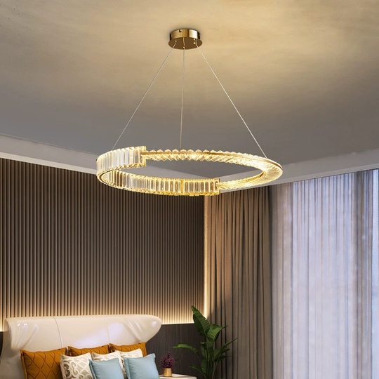 Люстра подвесная, медный, кристалл, AYSIN 60*80, металл, LED.