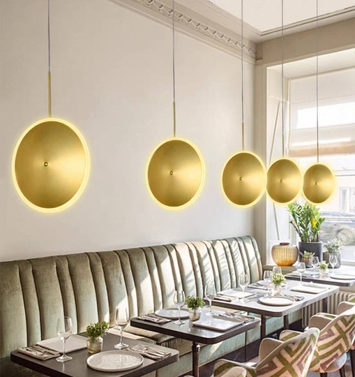 Светильник потолочный, золотой, Aluroph, металл, 20*20 см, светодиодная, LED