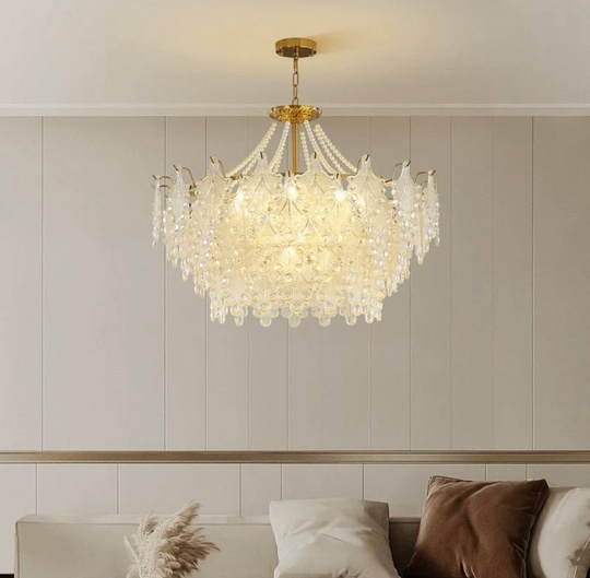 Люстра подвесная, медный, стекло, TASTEHOLDER 80*32, металл, E14.