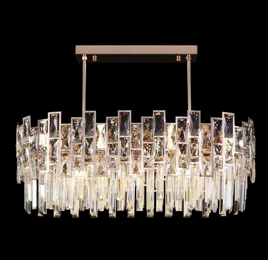 Люстра BAHAR 80*30 золото, стекло, металл, Е14.