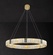 Люстра подвесная CEREN 120*150 золотой, хрусталь, металл, LED.
