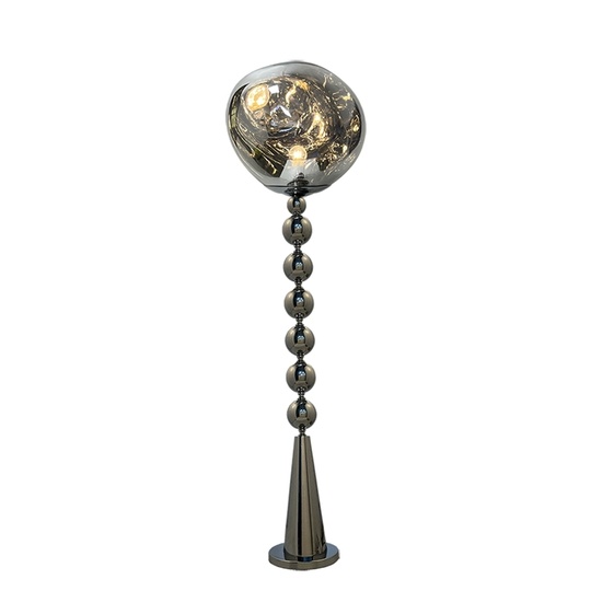 Торшер хром Aelaris, 38*156 см, LED, Е27, металл, 14 Вт