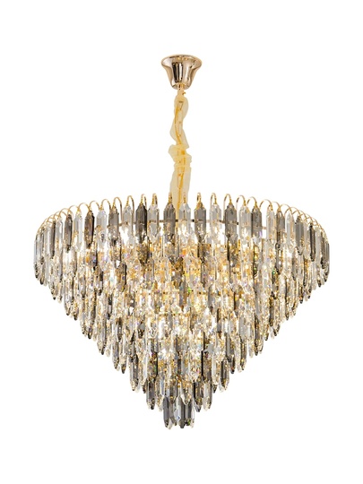 Люстра подвесная EREN 60*44 дымчатый, стекло, металл, Е14.