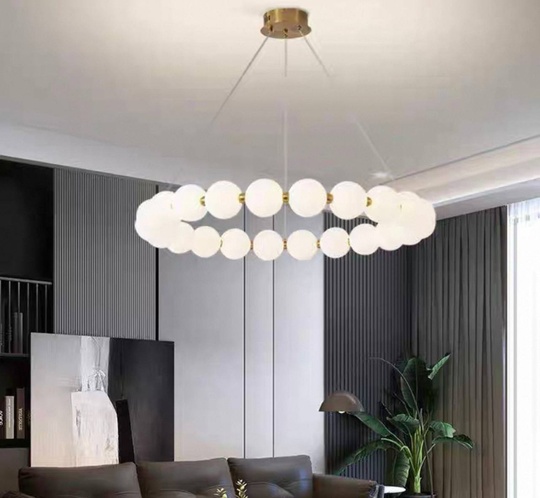 Светильник подвесной медный Uvloxi, медь, 52*8 см, светодиодная, LED