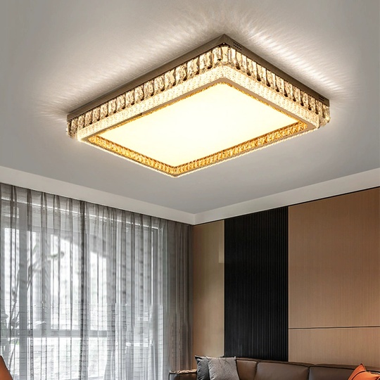 Потолочный светильник, золото, кристалл, LINKA 110*80 металл, LED.