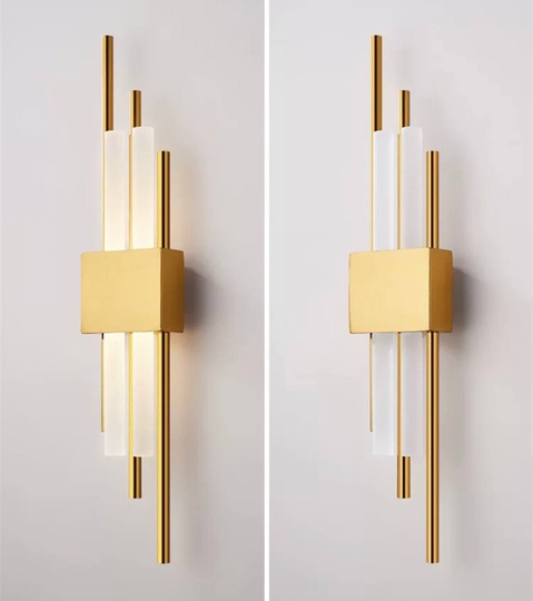 Настенный светильник медный CLAY, Бра 12*65, металл, LED.