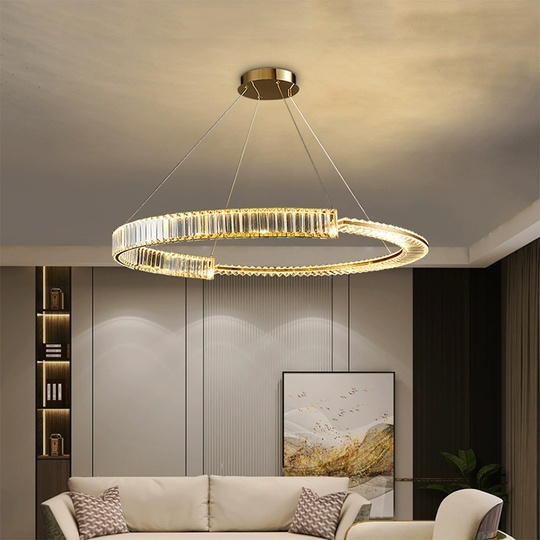 Люстра подвесная, медный, кристалл, AYSIN 100*80, металл, LED.