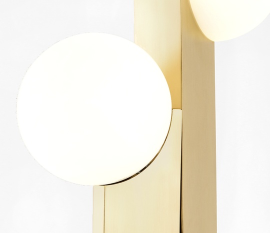 Напольный светильник золотой West Bower, E27, 30 Вт