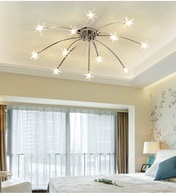 Люстра серебряная Elymbra, металл, стекло, 60*18 см, G4