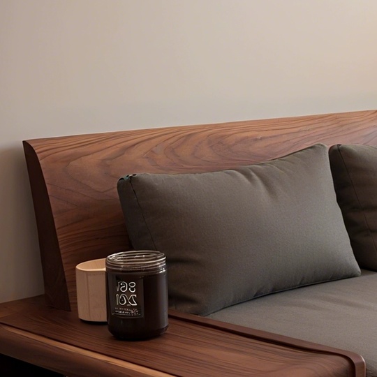 Прямой диван Clarice чёрный орех, ткань, 260*85*80 см