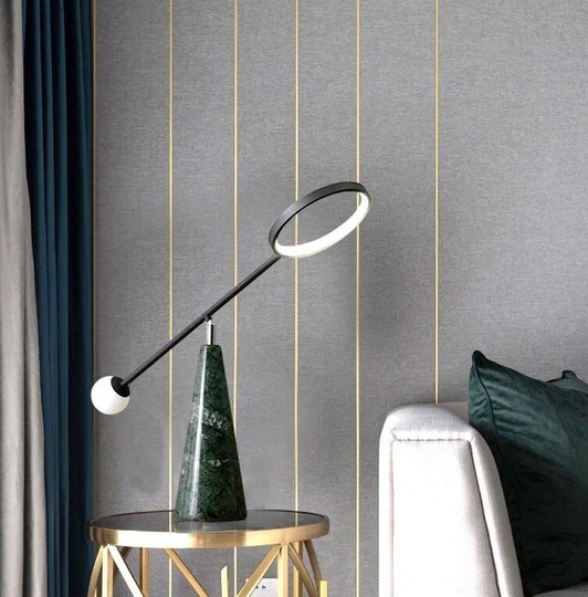 Настольная лампа зелено-черная Vikont, 50*70 см