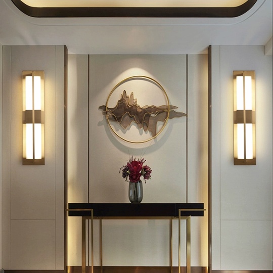 Настенный светильник NURAH, Бра, 12*60, медный, медь, мрамор, LED.