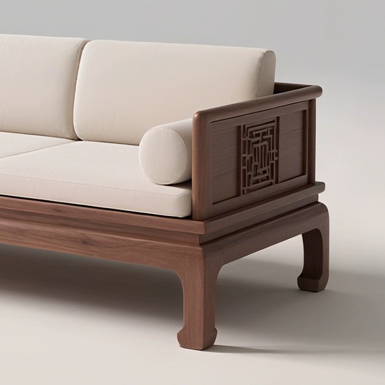 Прямой диван Sophia ясень, ткань, 200*80*75 см