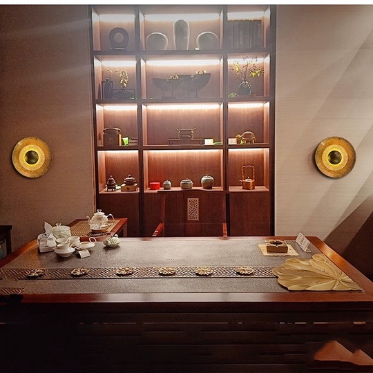 Настенный светильник, Бра, JESSE 35*35 золото, металл, LED.