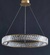 Люстра подвесная, медь, хрусталь, MASON 50*8 металл, LED