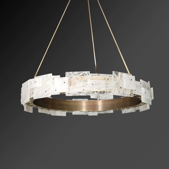 Люстра подвесная, бронза, стекло, CHANTI 70*95, металл, LED