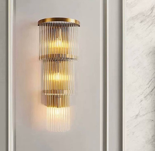 Настенный светильник JIMMY, бра 25*63, золотой, металл, Е14.