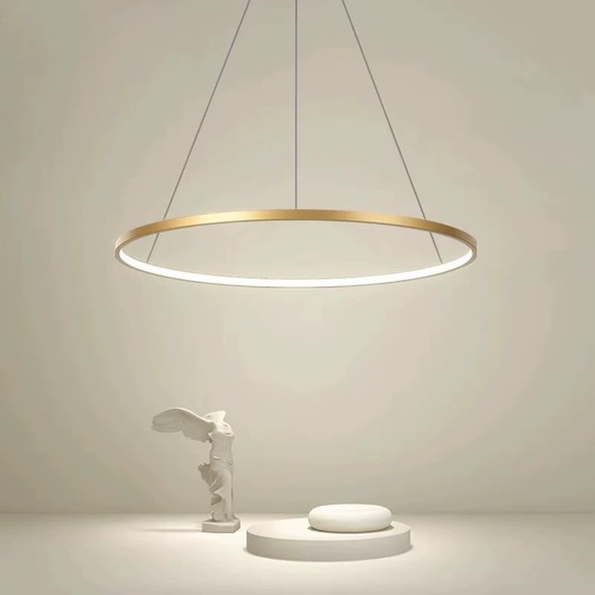 Люстра подвесная, медь, ПММА, WILLOW 60*2 металл, LED.