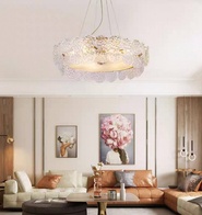 Люстра подвесная медная Ola, металл, трос 100 см, 80*35 см, Е14