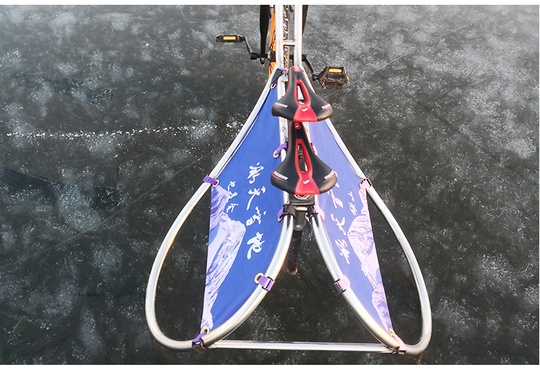 Ледовый Велосипед Practicing