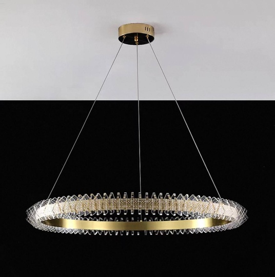 Люстра подвесная, медь, ПММА, ALISTER 60*150, металл, LED