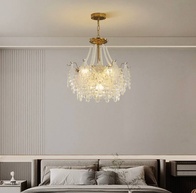 Люстра подвесная, медный, стекло, TASTEHOLDER 50*26, металл, E14.