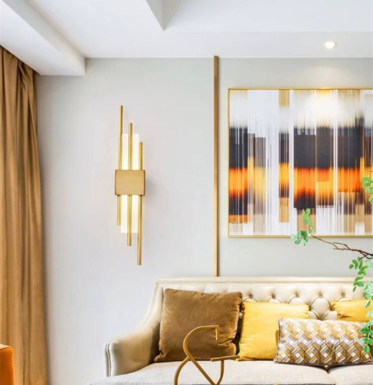 Настенный светильник медный CLAY, Бра 12*65, металл, LED.