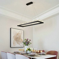 Люстра подвесная, черный, кристалл, KEVIN 80*35 металл, LED.