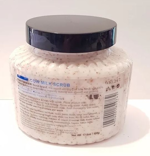 Отшелушивающий молочный скраб для тела Wokali Milk 500мл