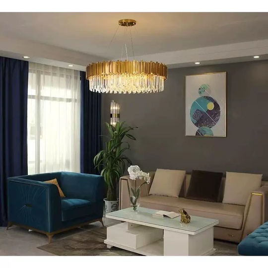 Люстра подвесная, медный, кристалл, ALICIA 100*40, металл, E14.