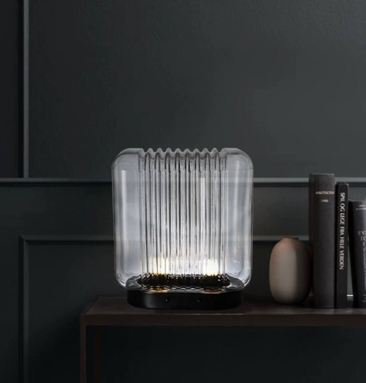 Настольная лампа ICE 35*35, стекло, ясный свет