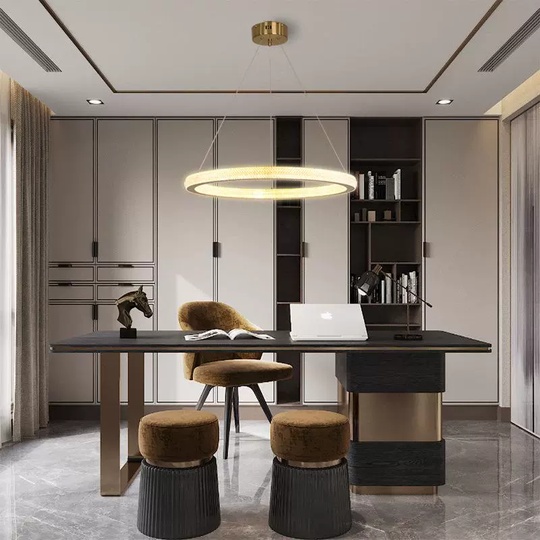 Люстра подвесная, медь, ПММА, SIMBA 40*4 металл, LED.