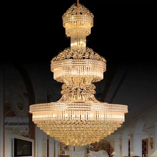 Люстра подвесная, золото, хрусталь, BARNEY 100*150 металл, E14.