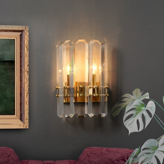 Настенный светильник желтая бронза NEVA, Бра, 19*30, металл, LED.