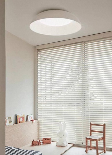 Потолочный светильник белый Elythar, металл, 45*13 см, светодиодная, LED